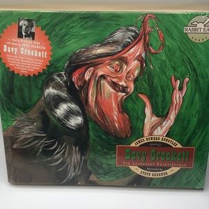 Nicolas Cage Davy Crocket Rabbit Ears Book & Cassette-rare